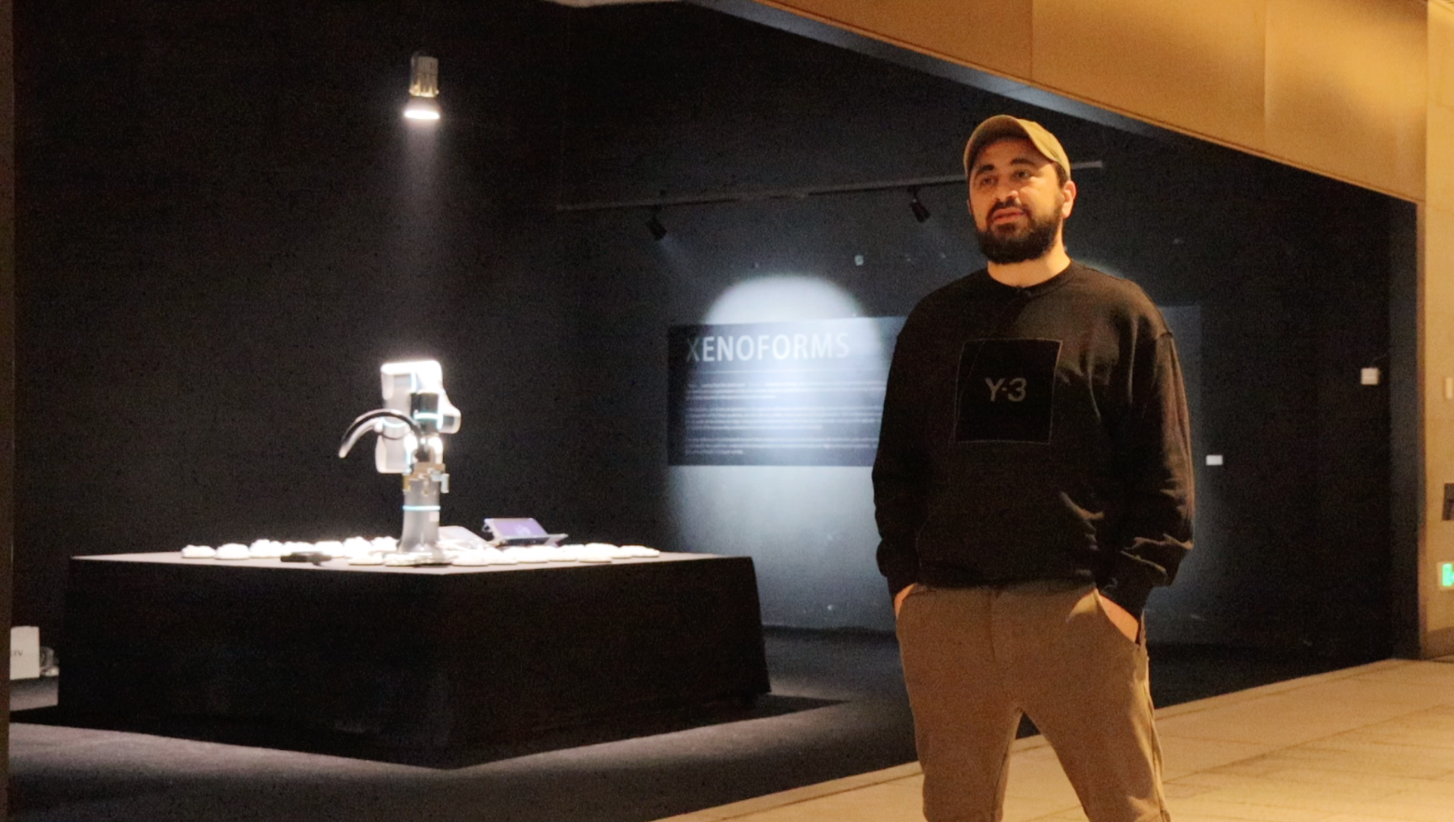 Rizon robot in Xenoforms Avant-Garde Art Installation