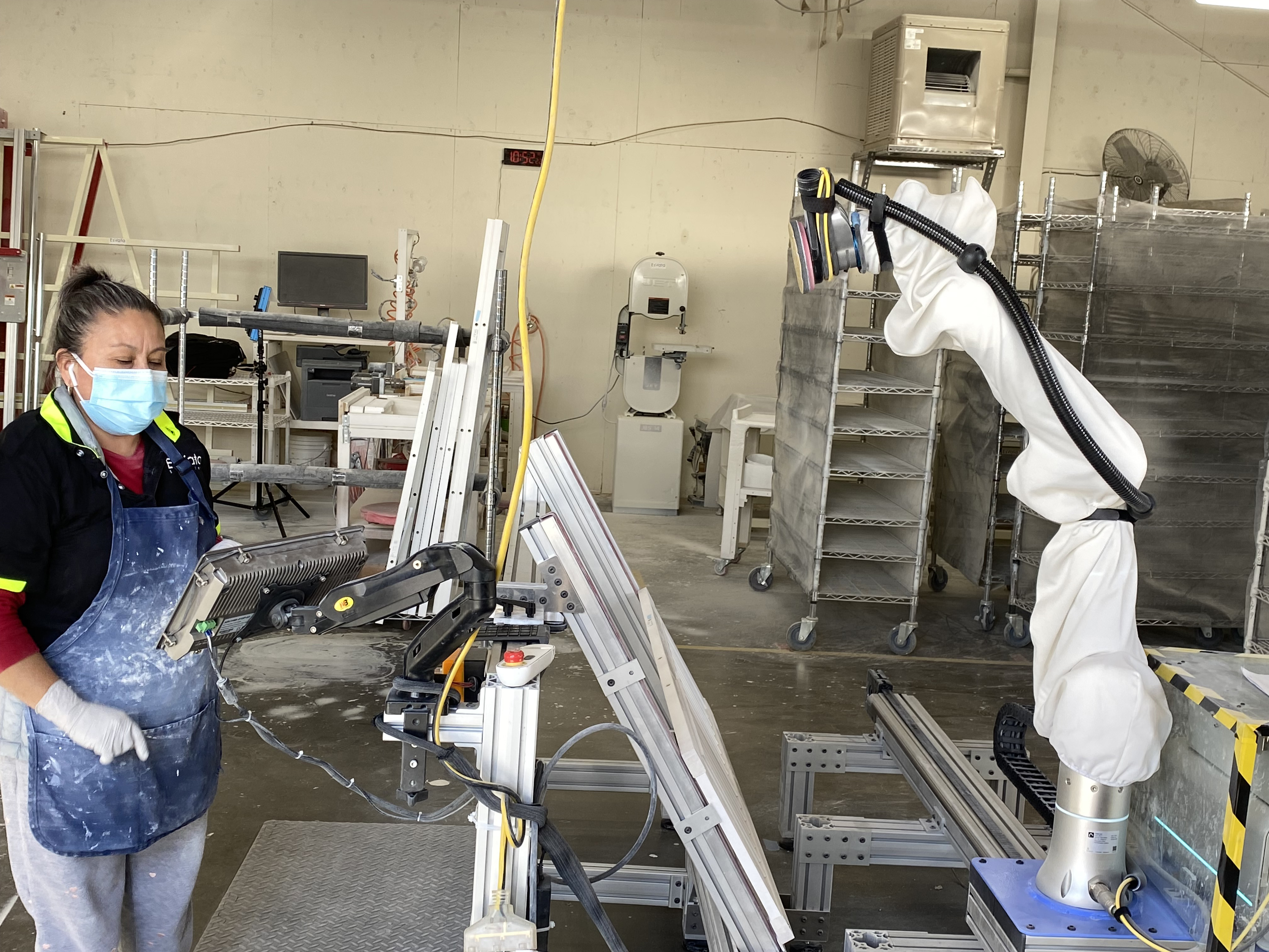 Precision robotic sanding process