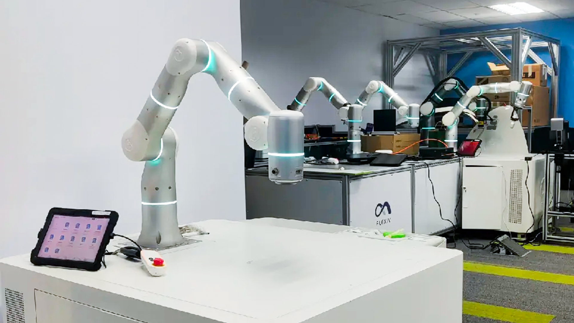 Flexiv adaptive robots in industrial operation