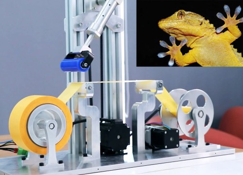 Robotic Tongue Licks Gecko Gripper Clean 